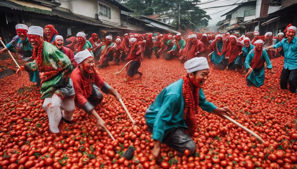 tomato throwing festival tradition