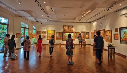 bandung art exhibition attracts tourists