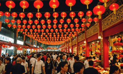 cheerful lunar new year celebrations