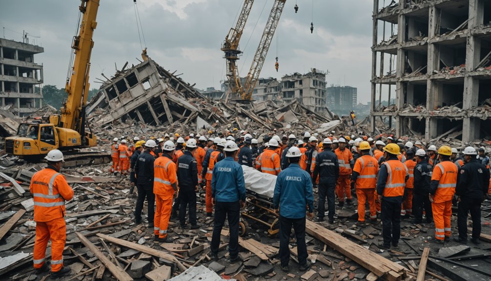 evacuation of construction victim