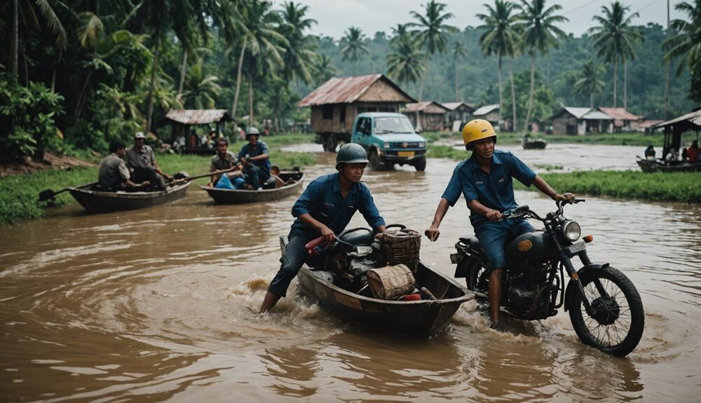 flash floods and landslides