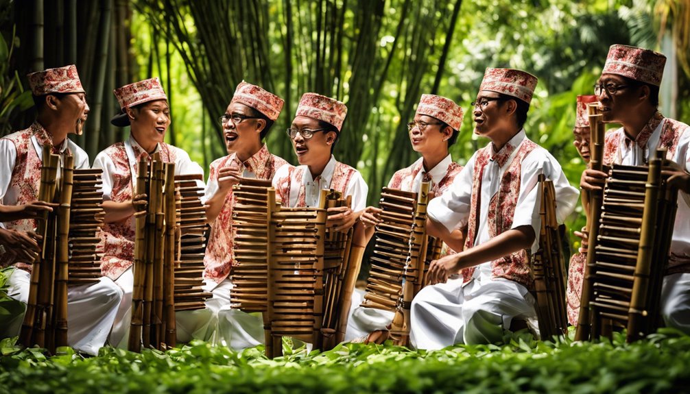 history of angklung instrument