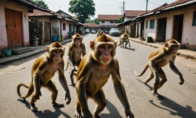 monkeys invade bekasi neighborhood