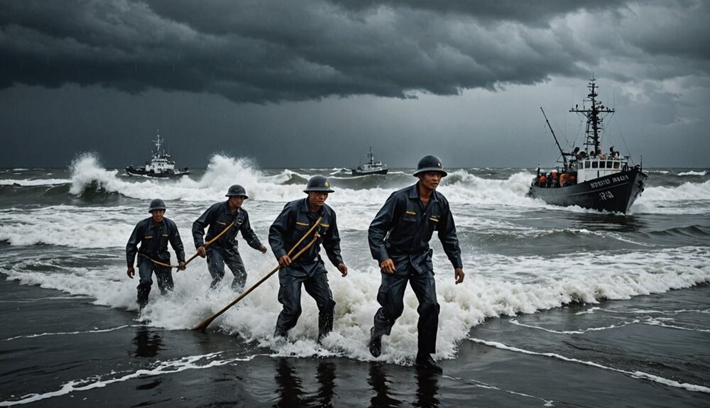 navy and fishermen collaborate