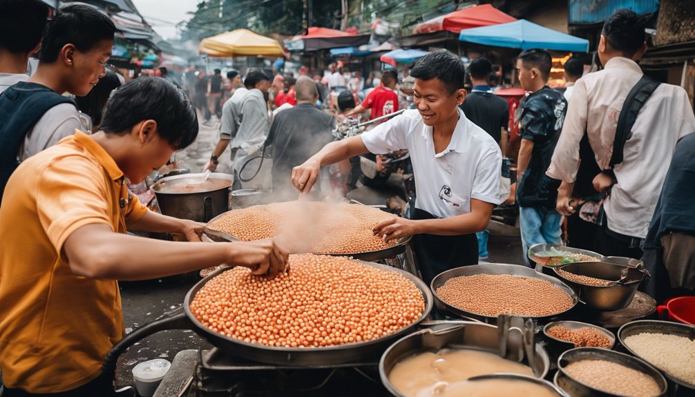 tasting cilok street food