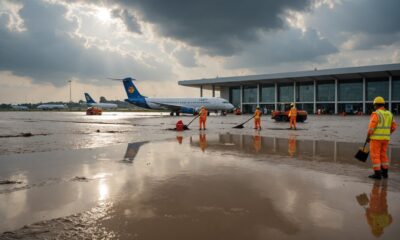 vvip airport flood recovery