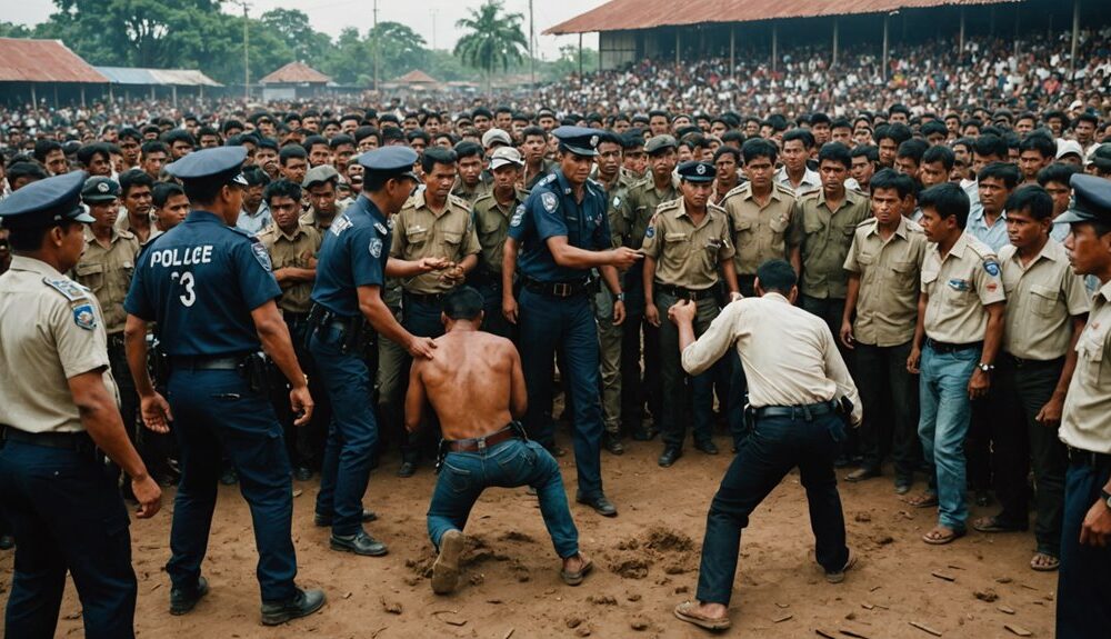 cockfighting raid in bekasi