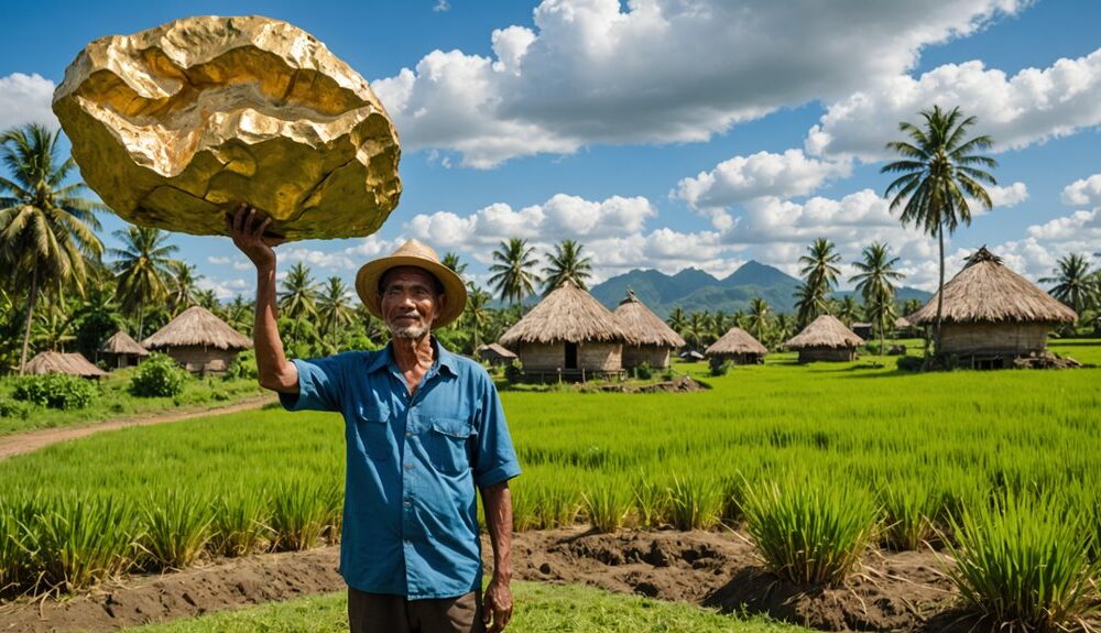 farmers discover gold riches