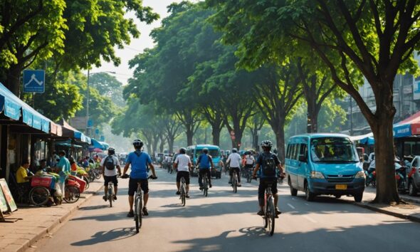 tidak ada kendaraan pribadi mingguan